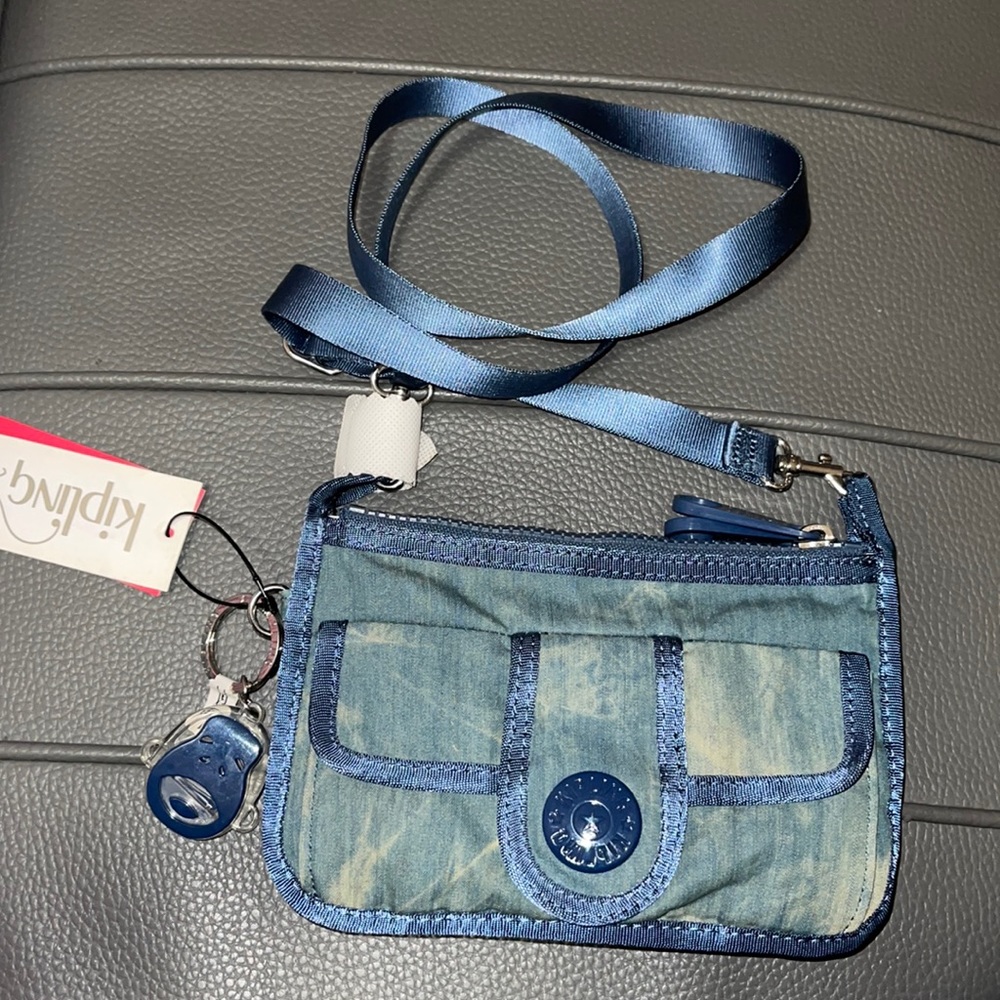 Kipling blue crossbody bag.